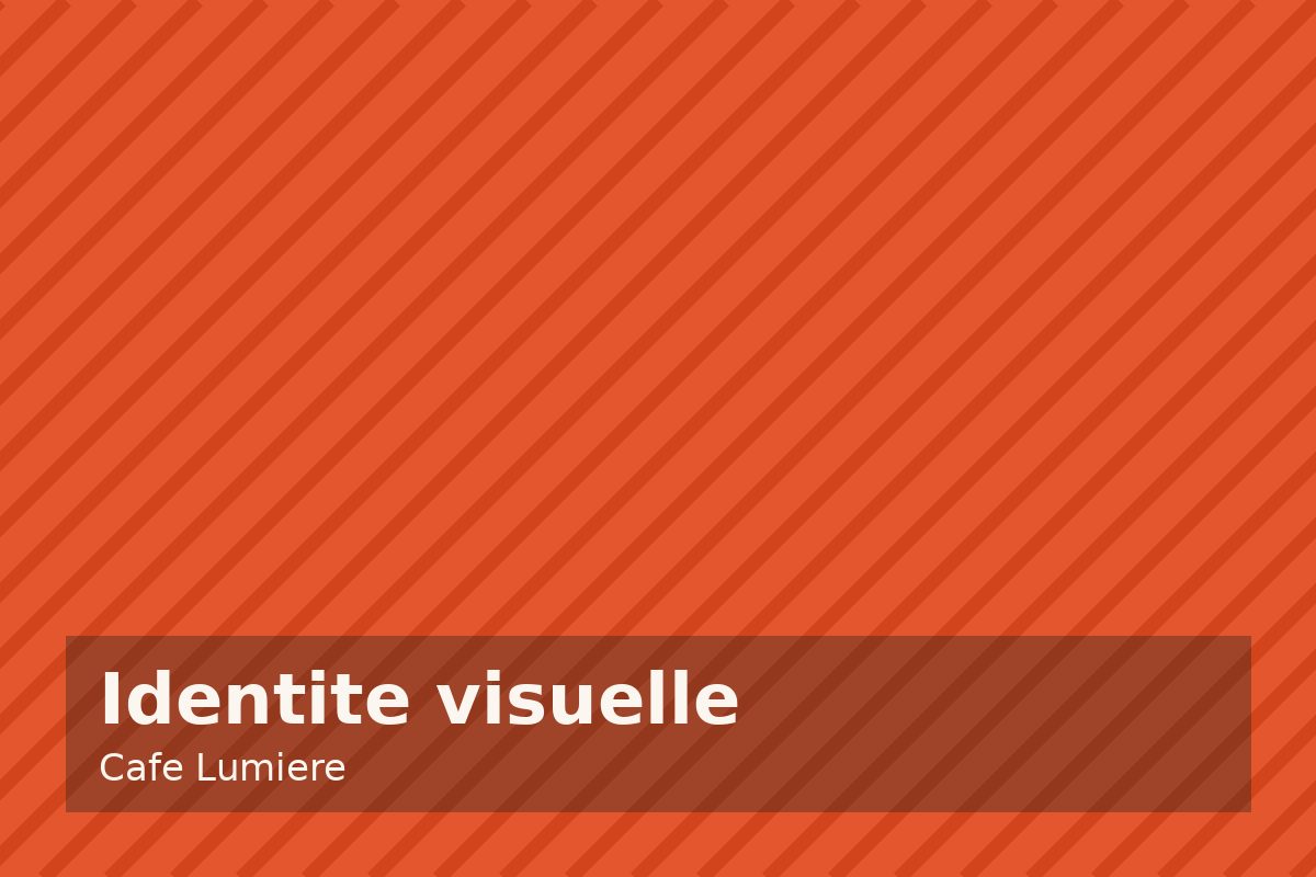 Identite visuelle — Cafe Lumiere